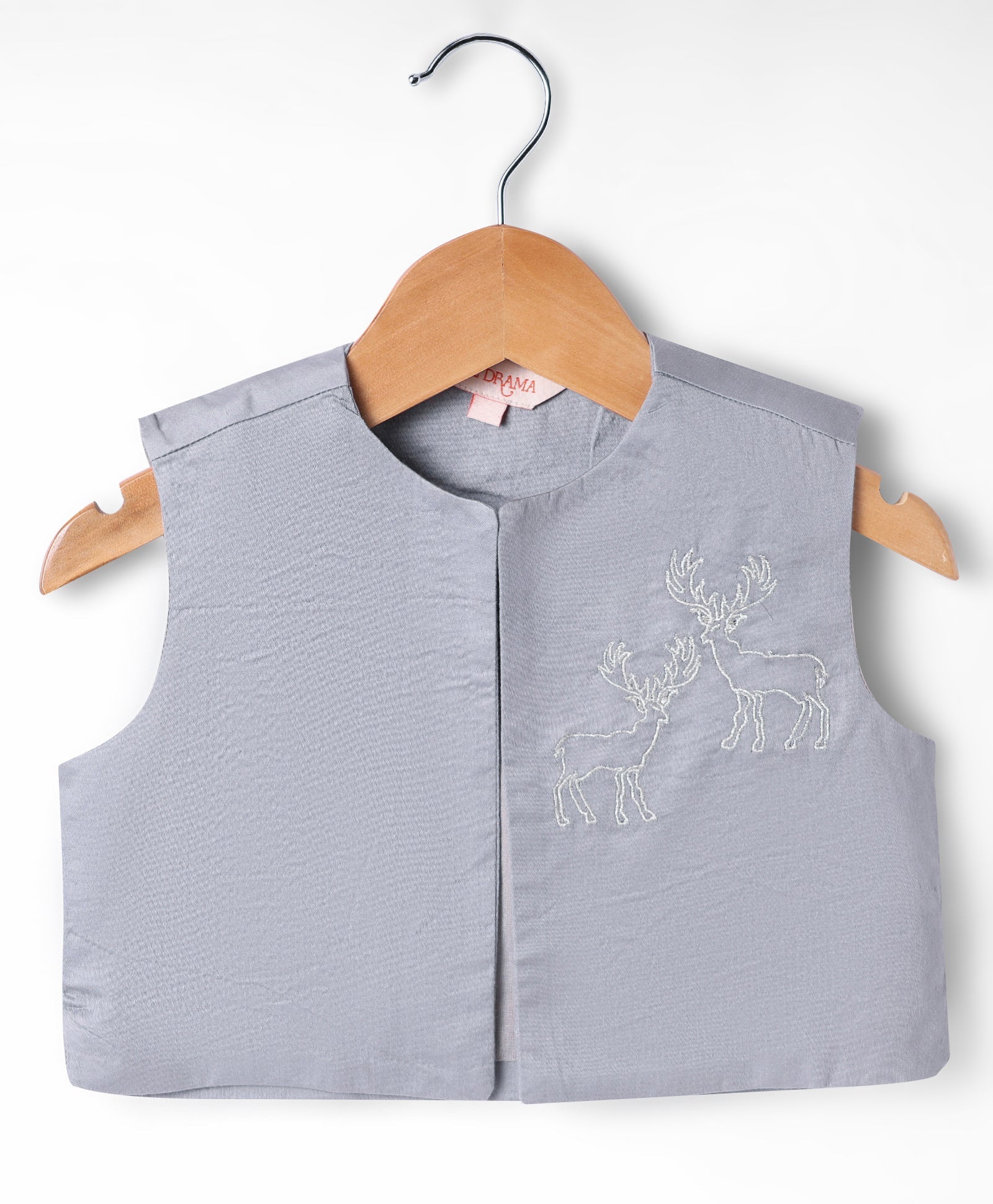 Mehfil Grey Kurta Pant Jacket set for Boys