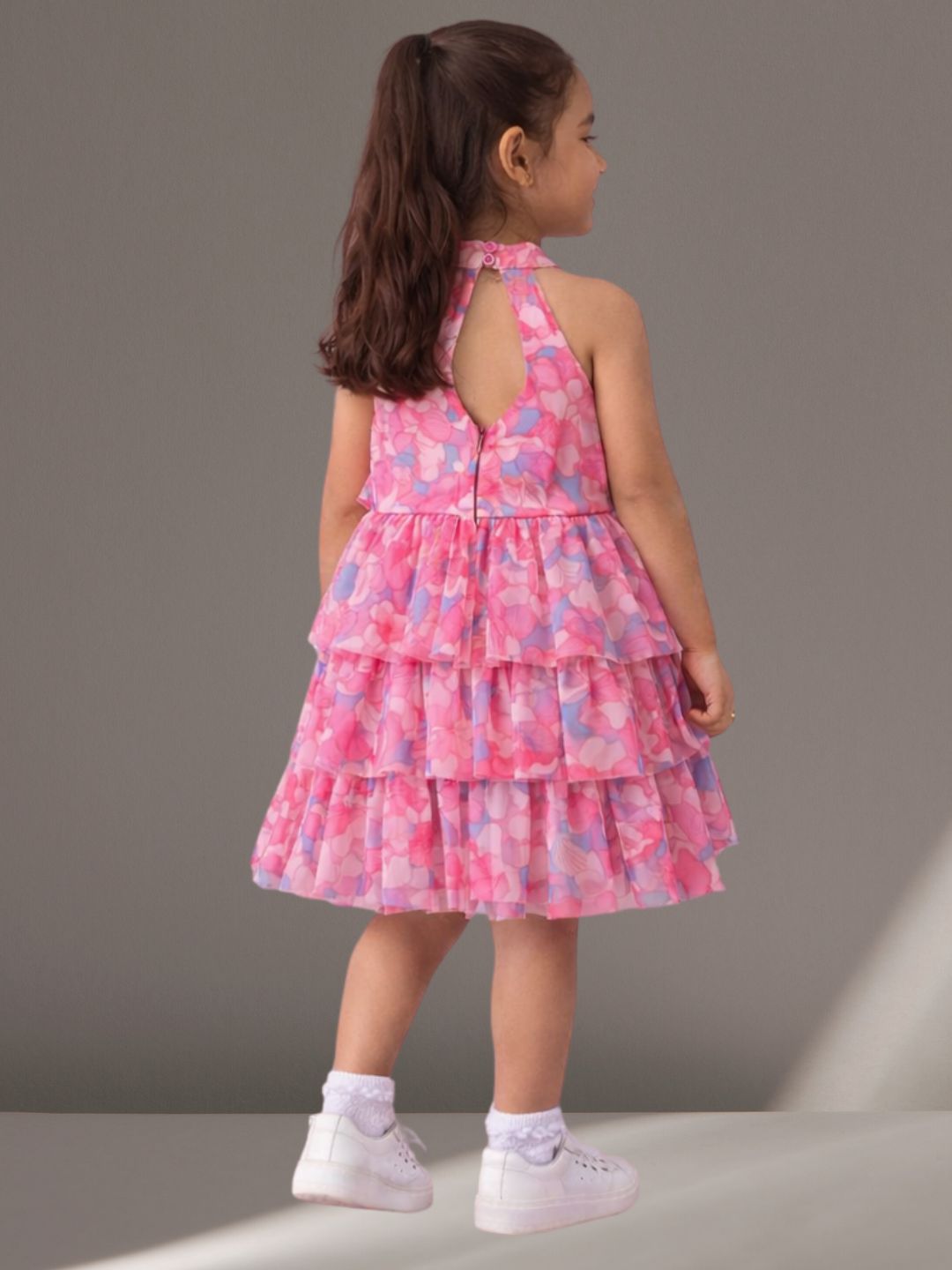 Glam Up Girls Pink Net Dress