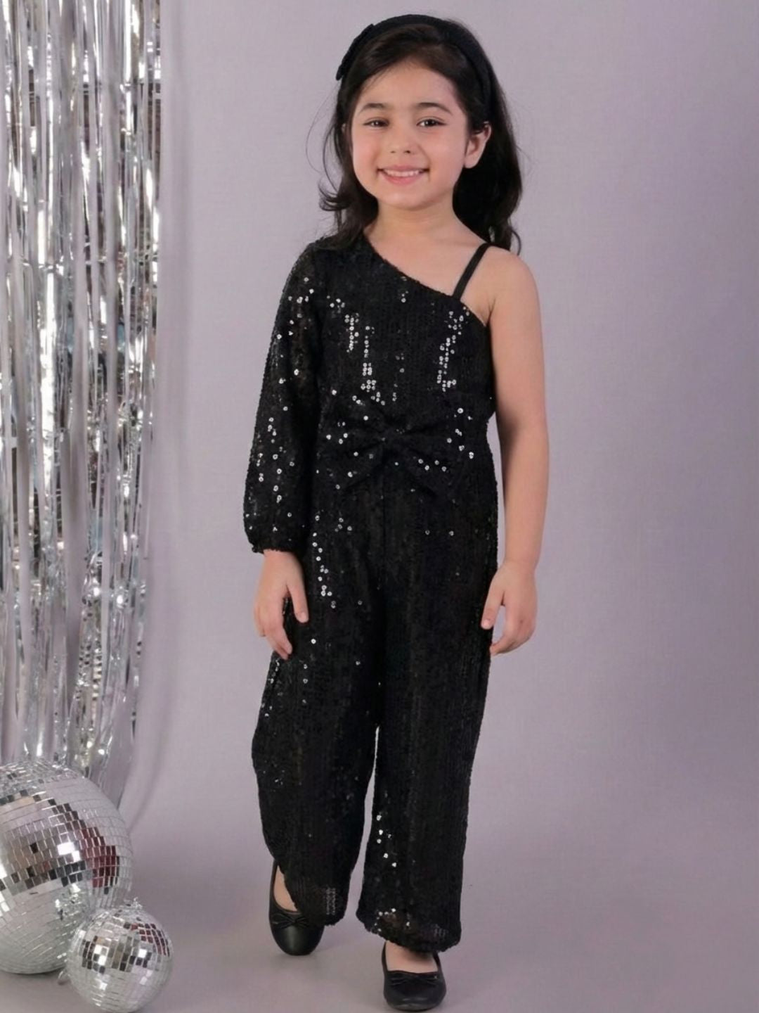 Razzle Dazzle Girls Black Party Jumper