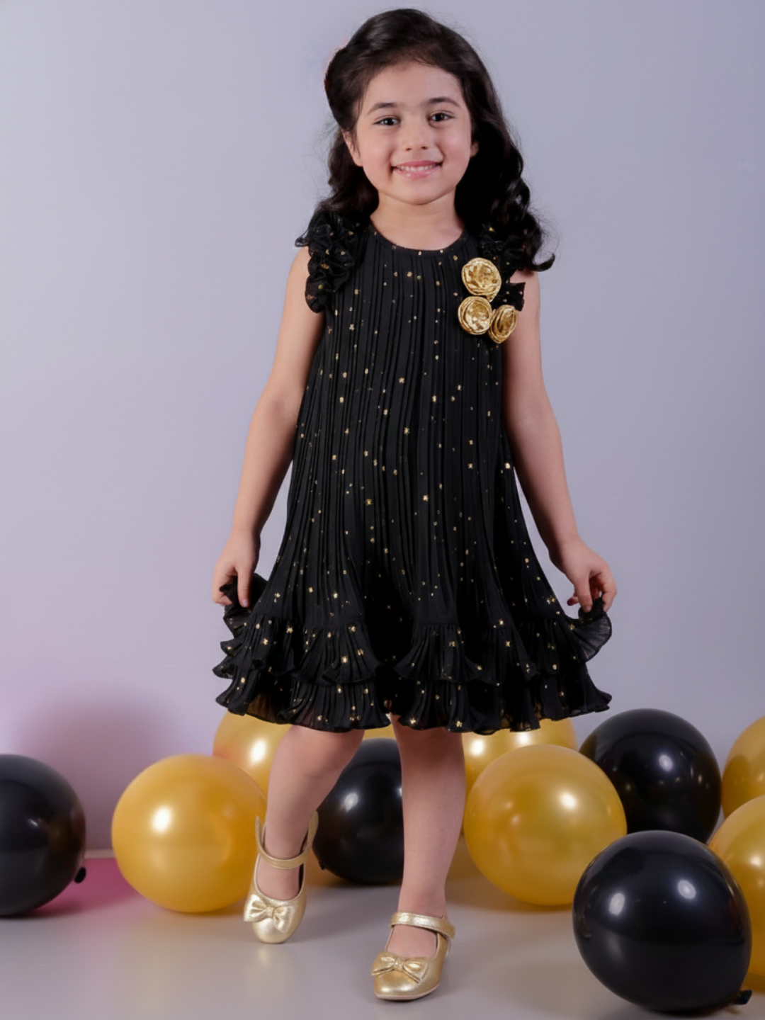 Glam up Girls Black Dress