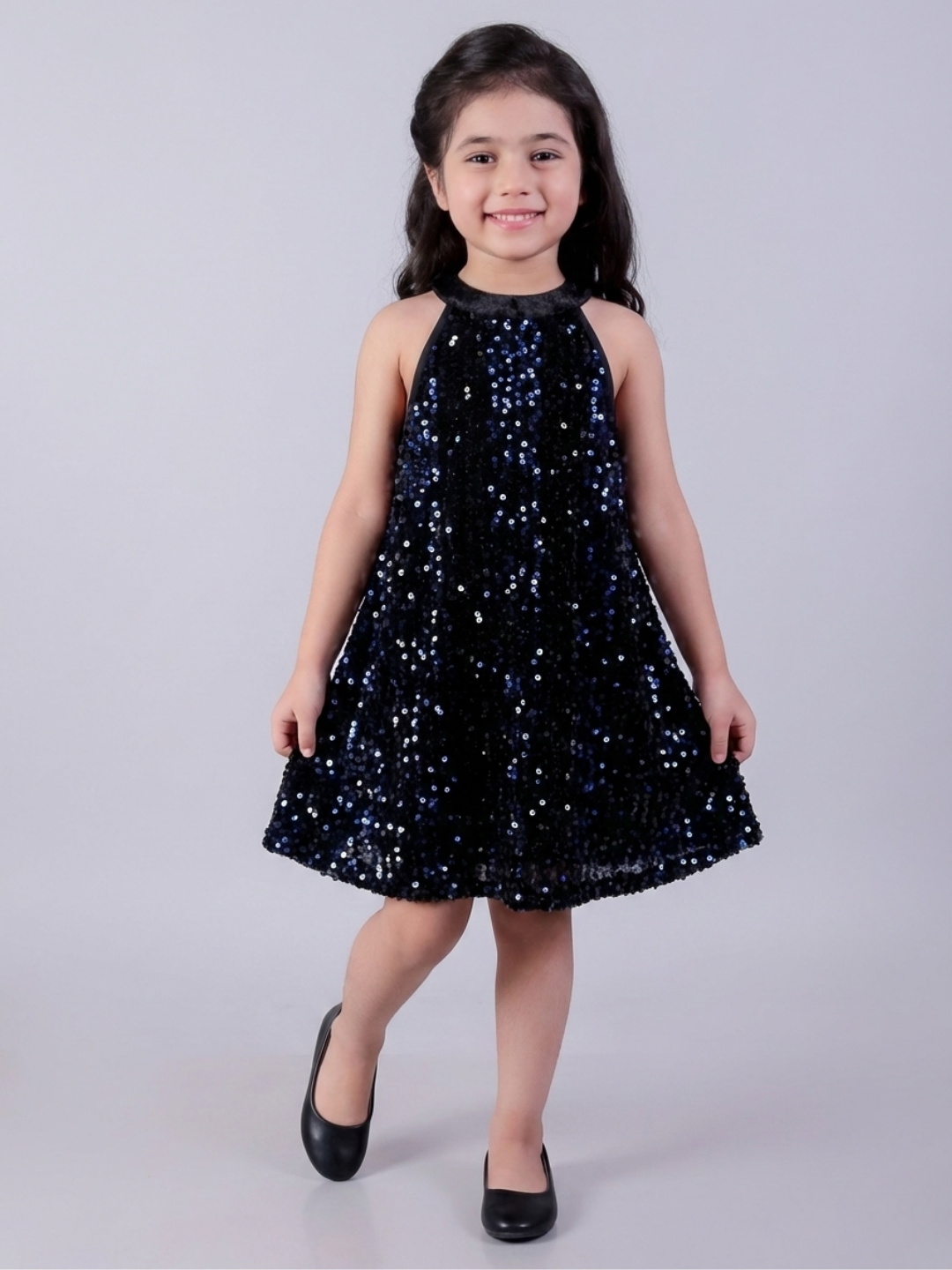 Razzle Dazzle Girls Navy Blue Dress