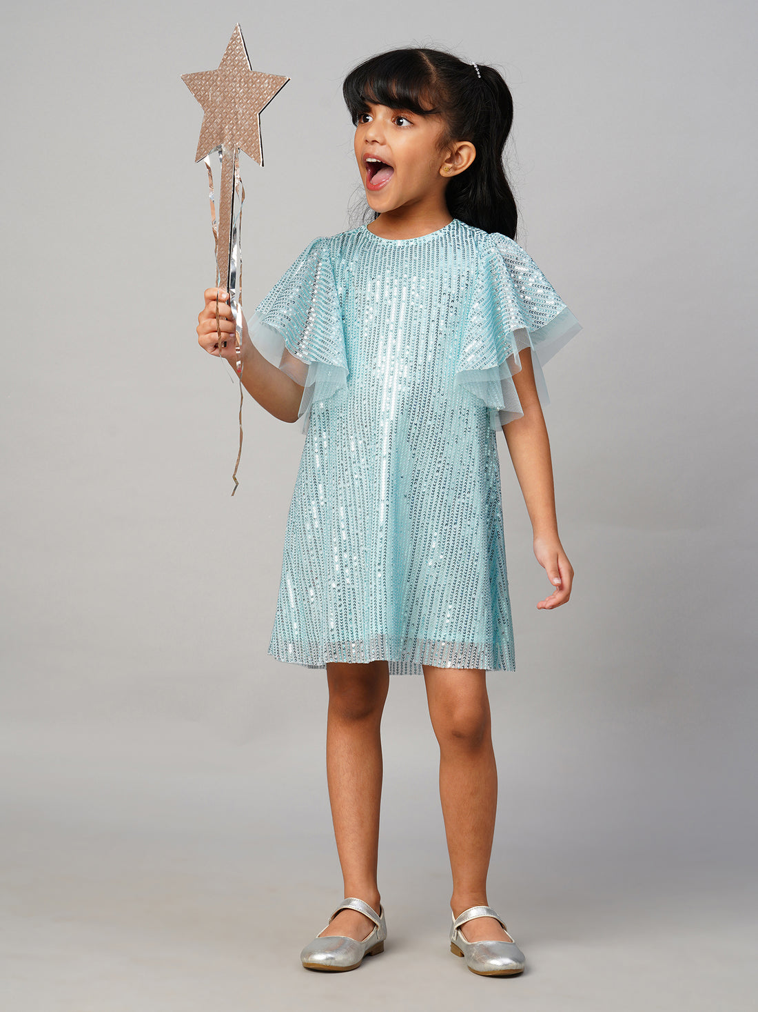 Razzle Dazzle Girls Blue Party Dress