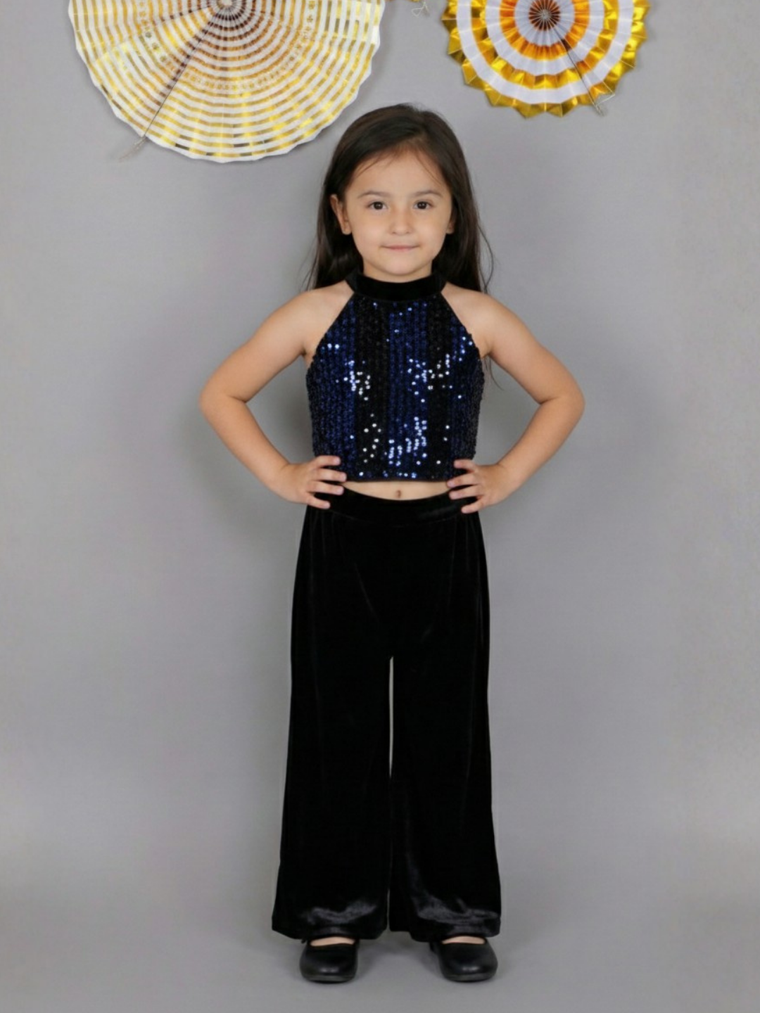Razzle Dazzle Girls Black Top and Pant