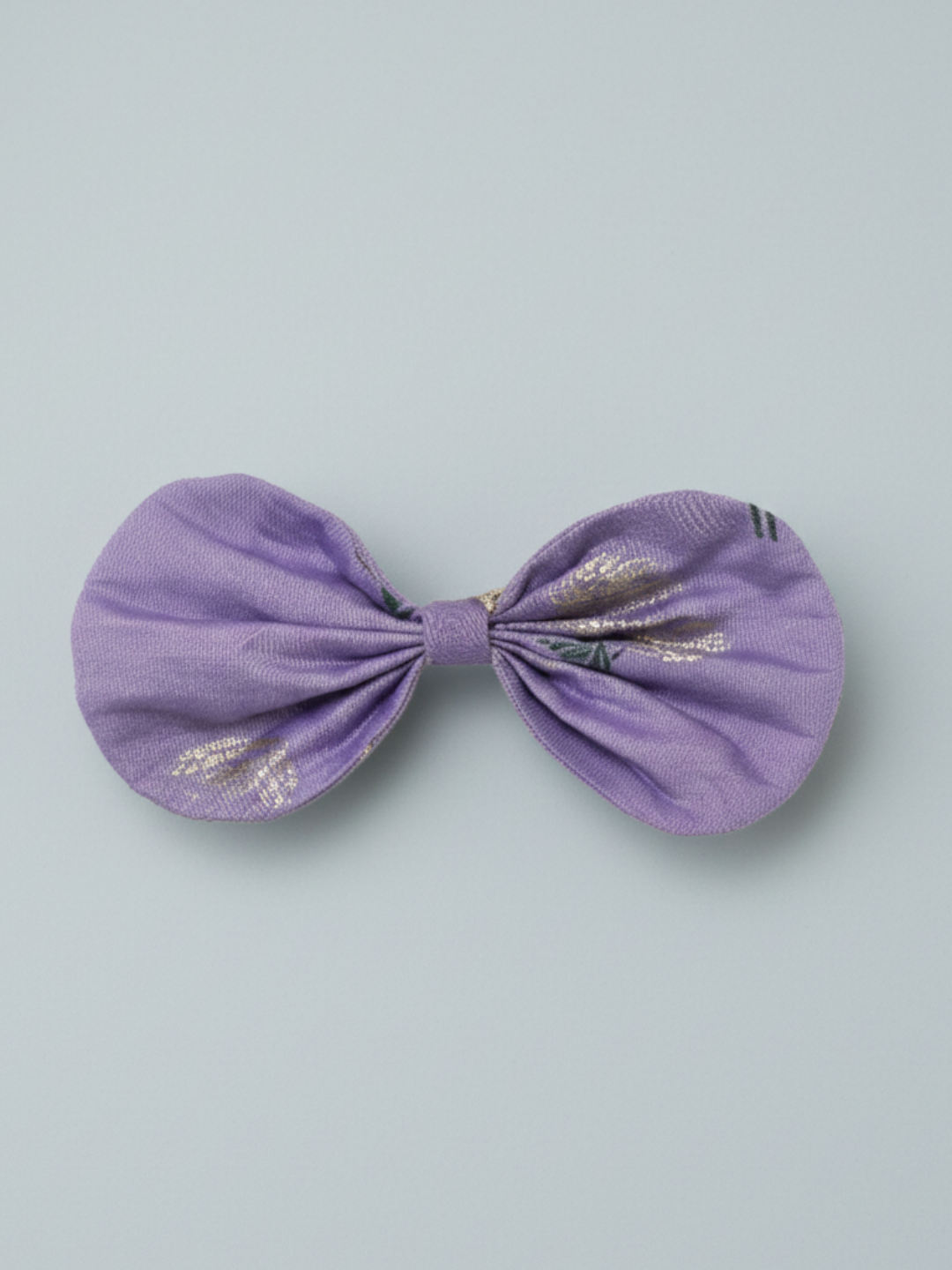 Lil Drama Light Purple Hair Bow with Subtle Shimmering Print - Purple