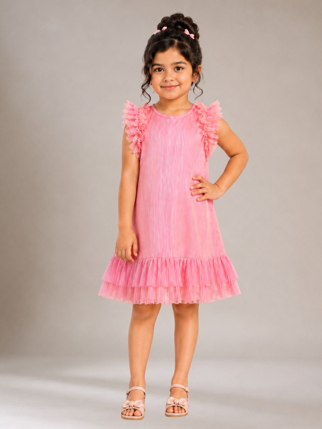 Glam Up Girls Party Pink Dress