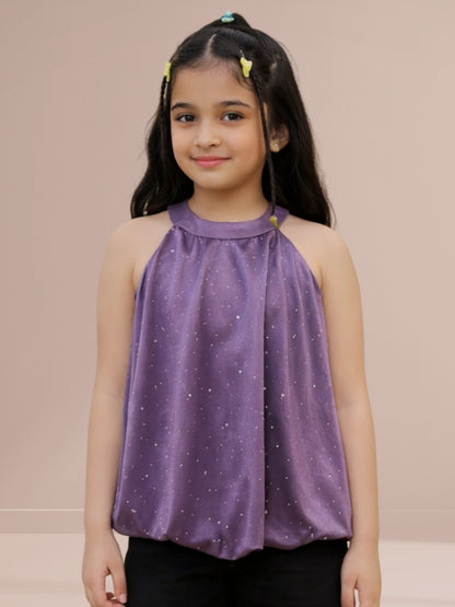 Glam Up Girls Party Mauve Balloon Top
