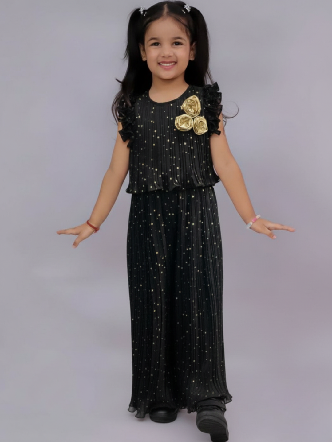 Glam up Girls Black Top and Pant