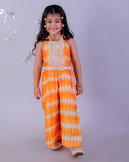 Lil Drama Girls Fusion Ethnic Jumpsuit