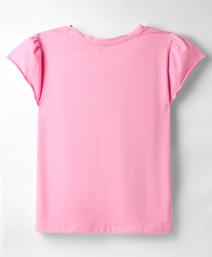 Rainbow Barbie Girls Pink T-shirt