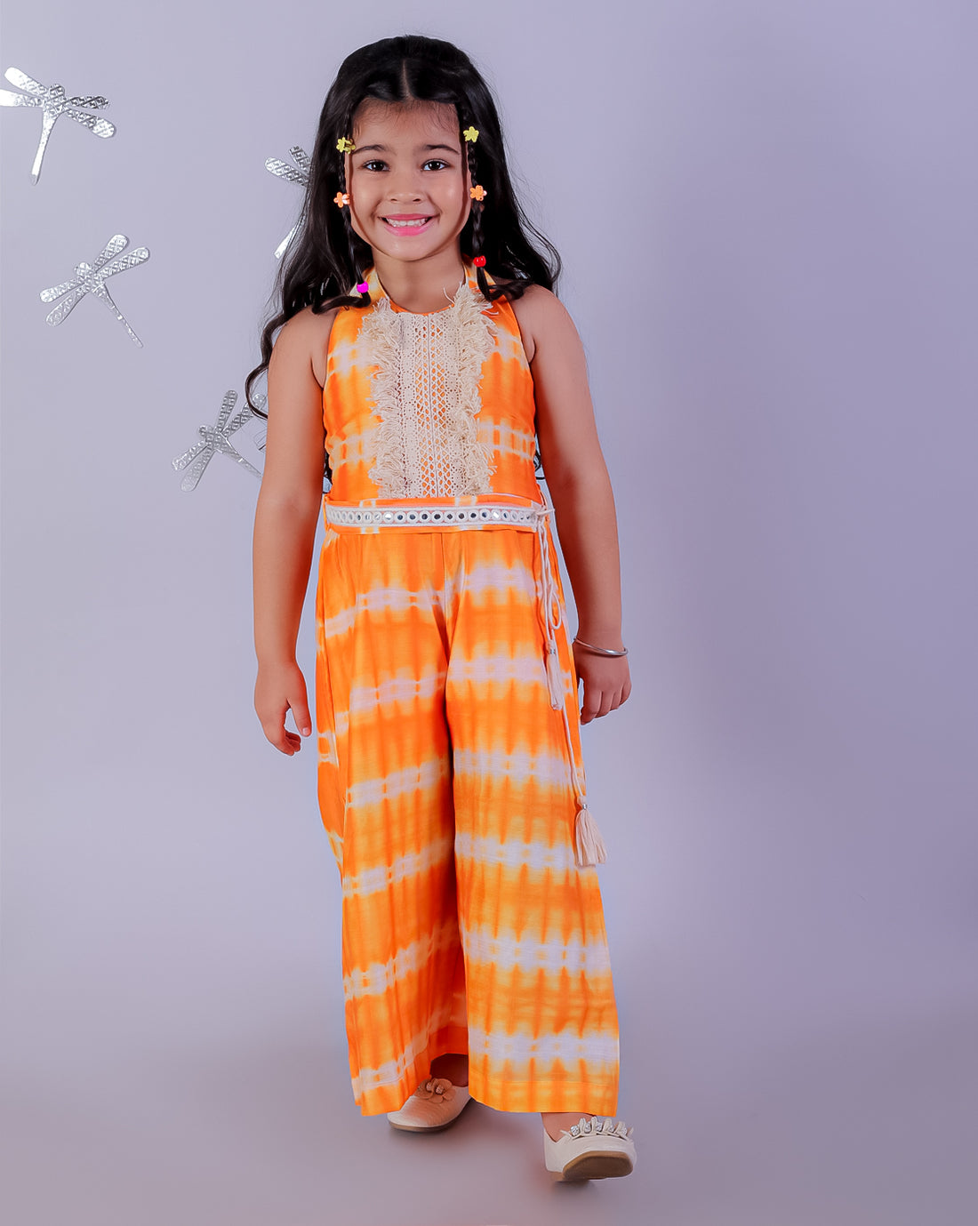 Lil Drama Girls Fusion Ethnic Jumpsuit