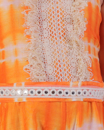 Lil Drama Girls Fusion Ethnic Jumpsuit