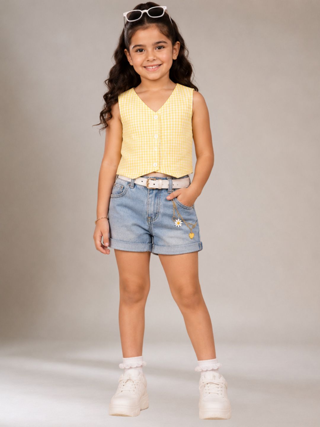 Citrus Crush Girls Yellow Cotton Top