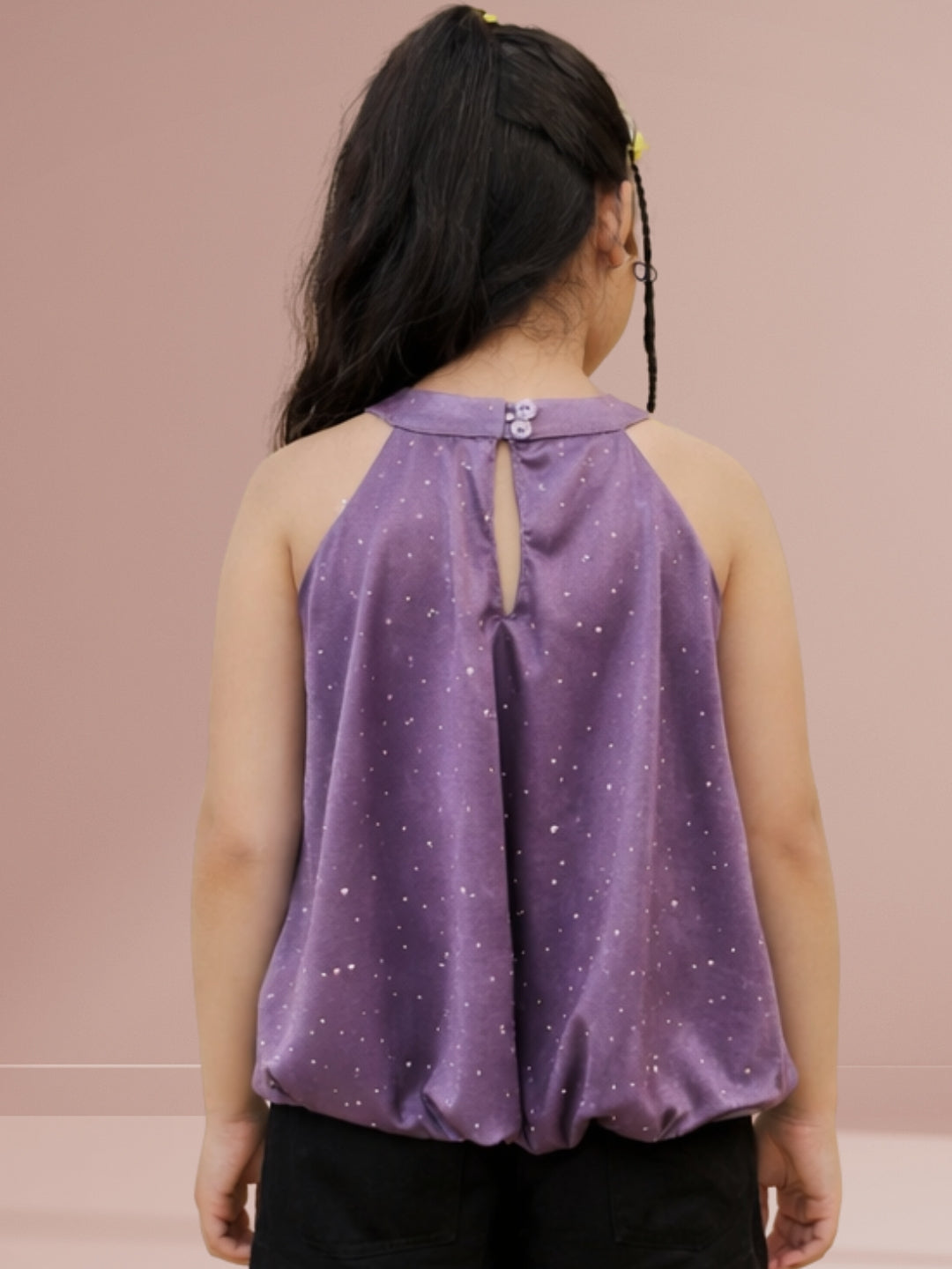 Glam Up Girls Party Mauve Balloon Top