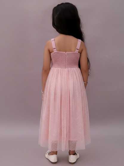 Glam up Pink Dress For Girls