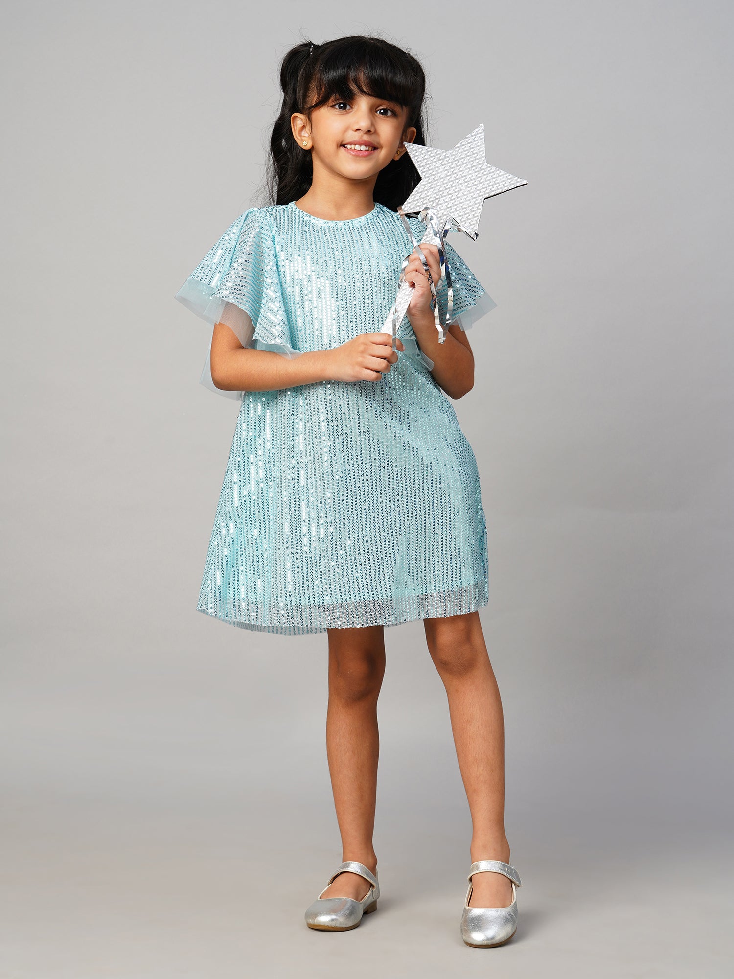 Razzle Dazzle Girls Blue Party Dress
