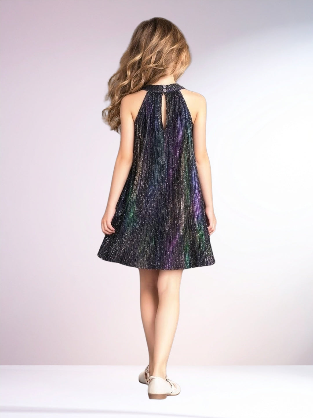 Glam Up Girls Party Black Dress