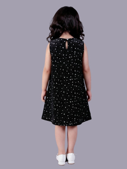 Glam up Girls Party Black Dress