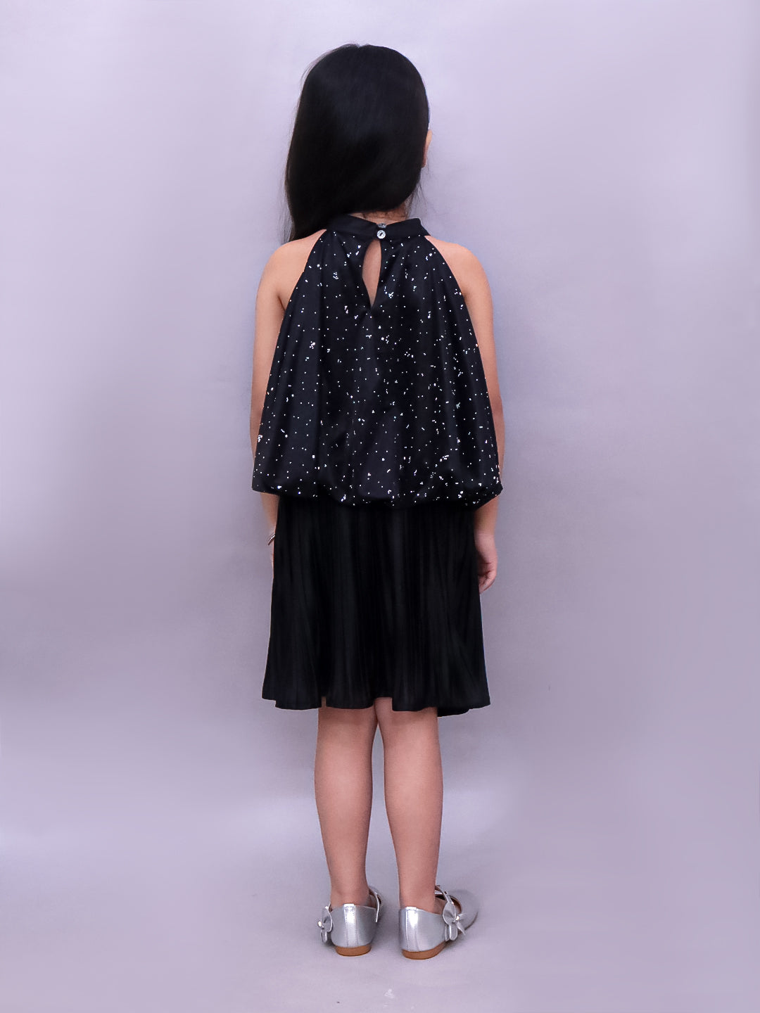 Glam Up Girls Party Black Top And Skirt