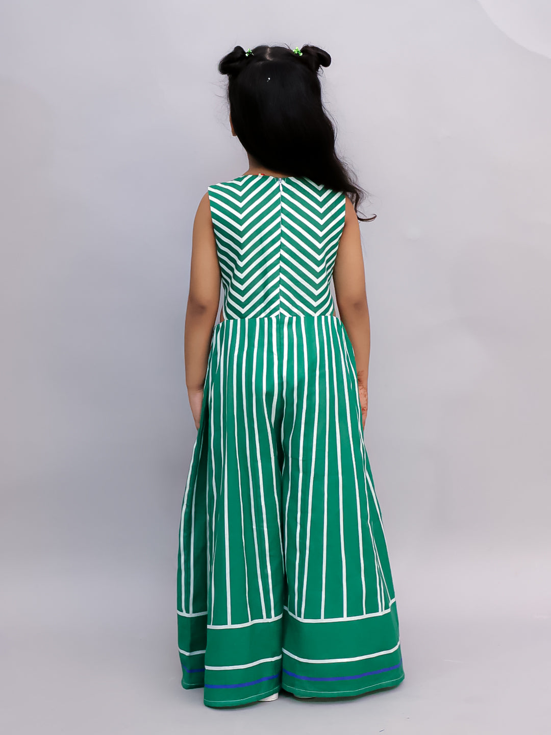 Shor-Gul Green Jumpsuit For Girls