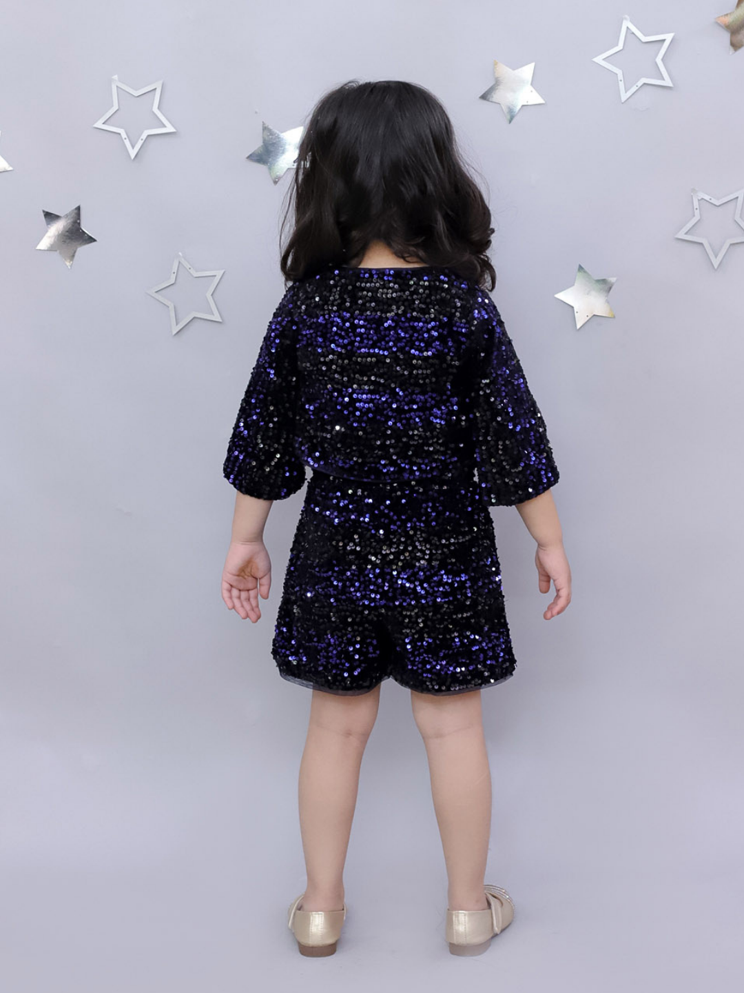 Razzle Dazzle Girls Navy Blue Jacket Shorts