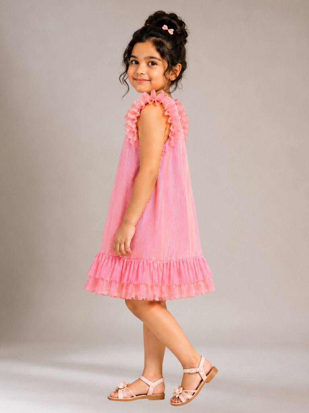 Glam Up Girls Party Pink Dress