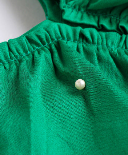 Girls Stylish and Trendy Cotton satin Ruffle Top with Shorts