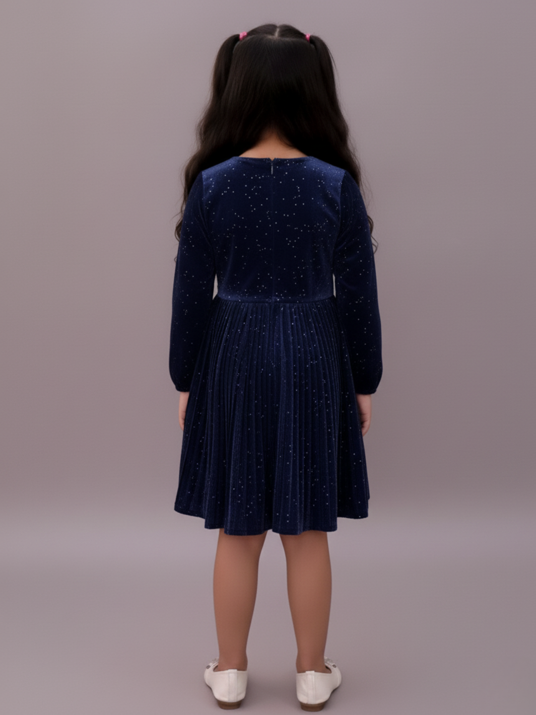 Glam Up Girls Navy Party Dress