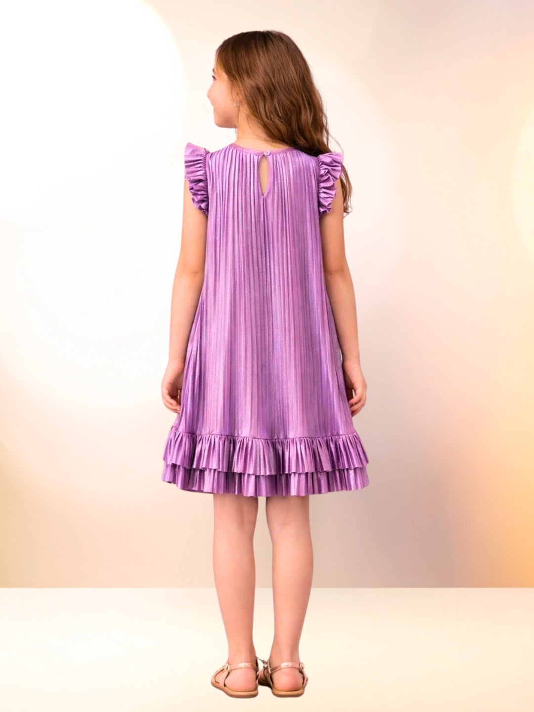 Glam Up Girls Party Purple Dress
