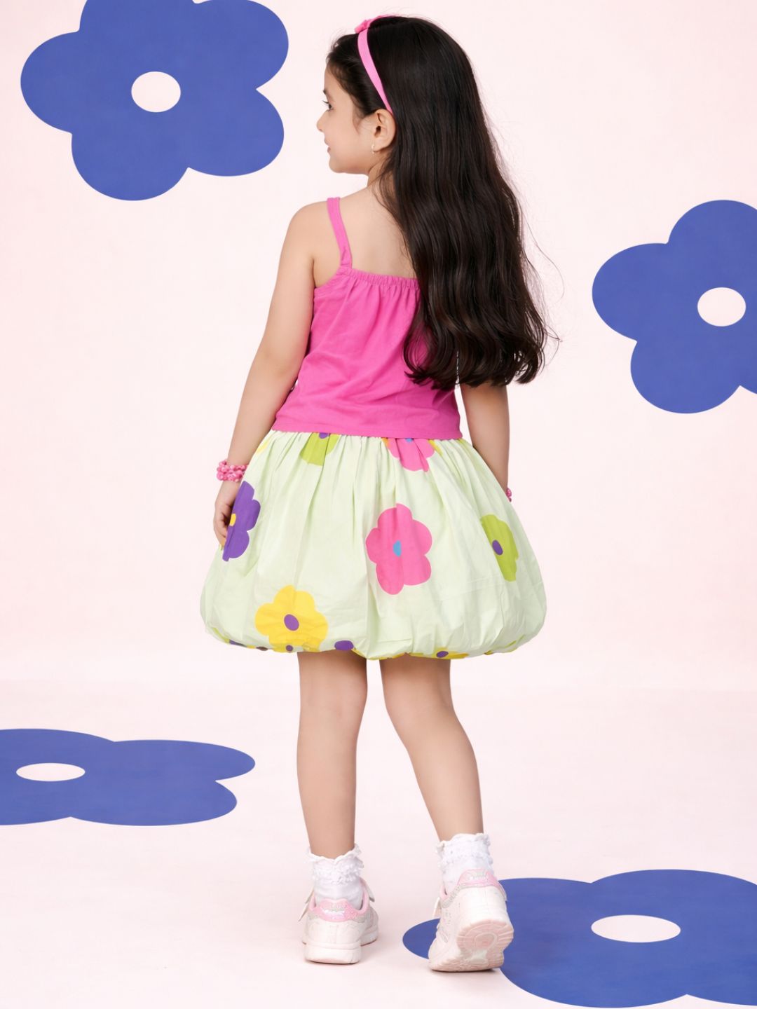 Petal Play Girls Floral Pink Co-Ordinate Set