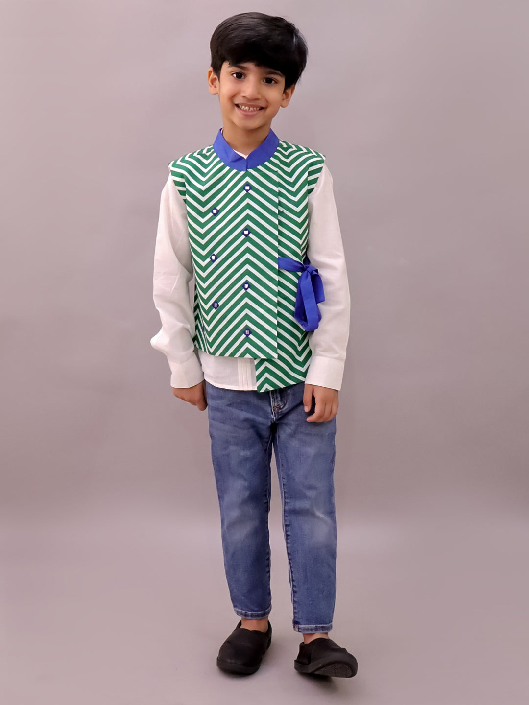 Shor-Gul Green Jacket For Boys