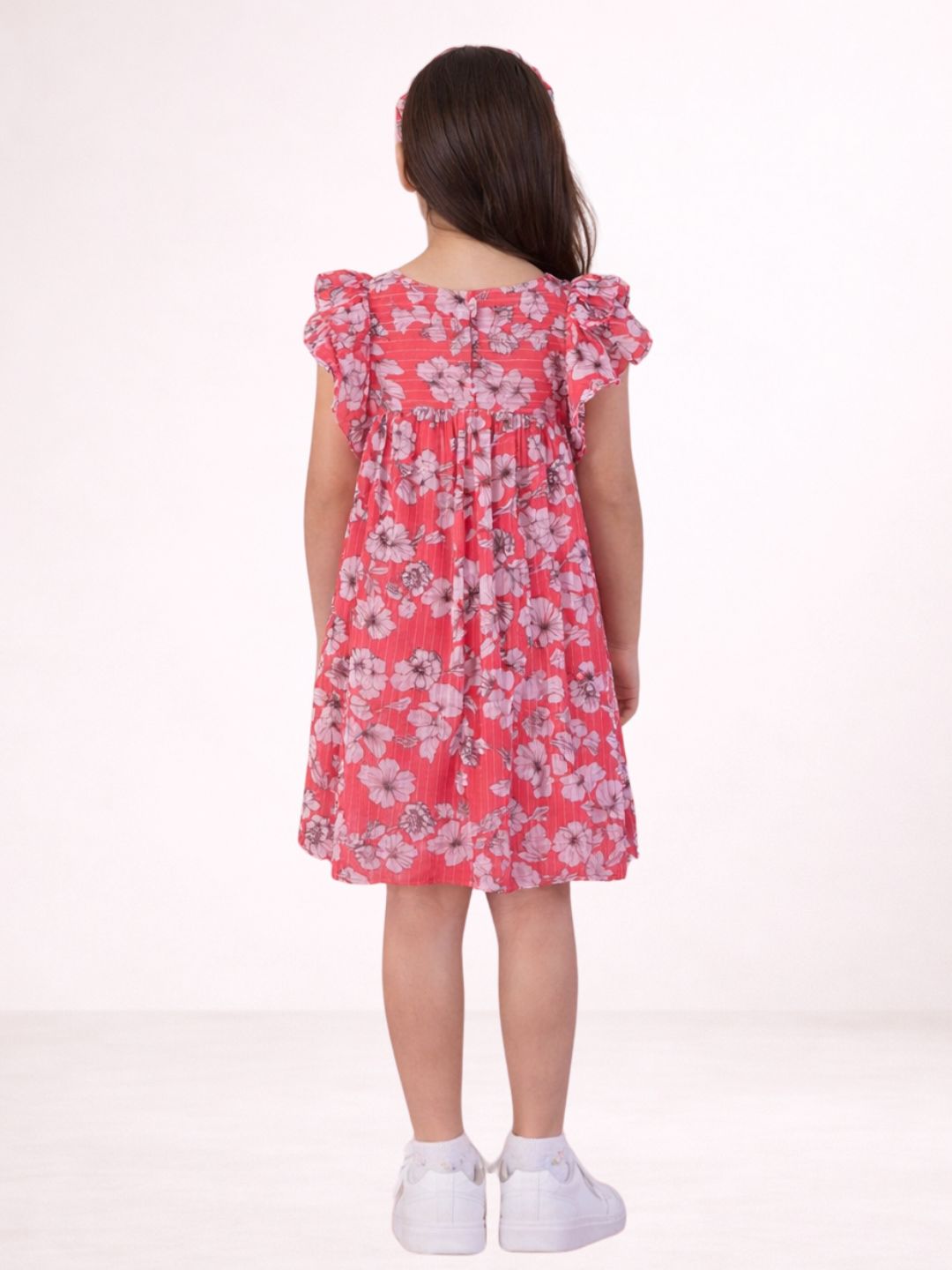 Petal Play Girls Red  Dress