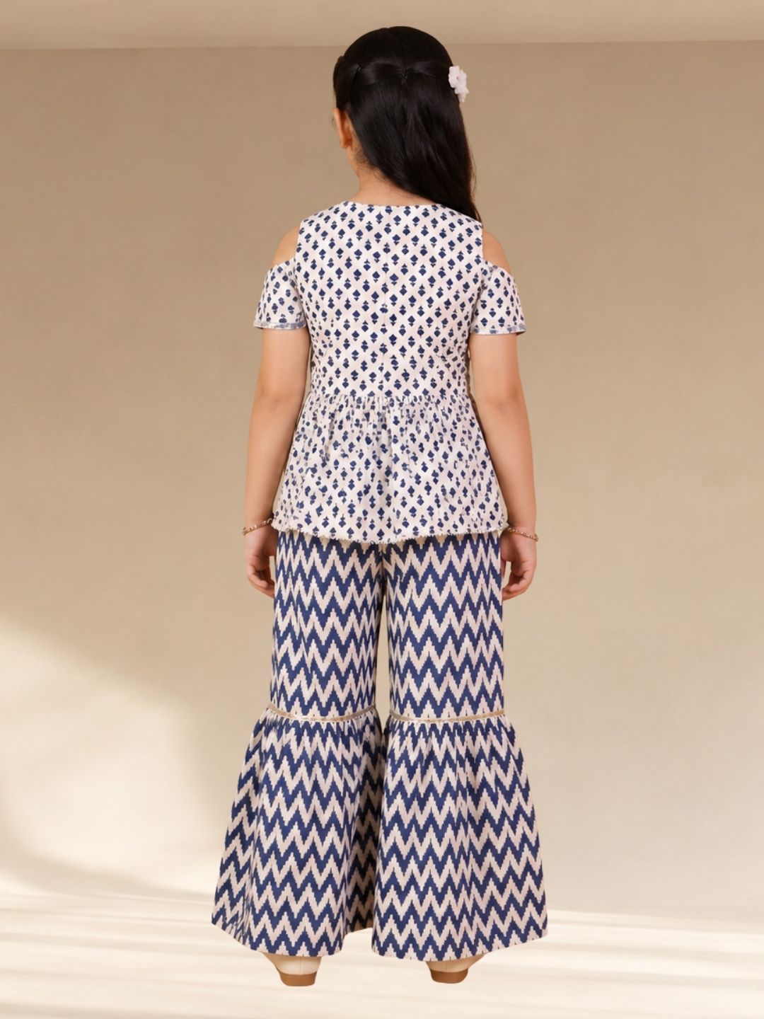 Lil Drama Girls Top with sharara set