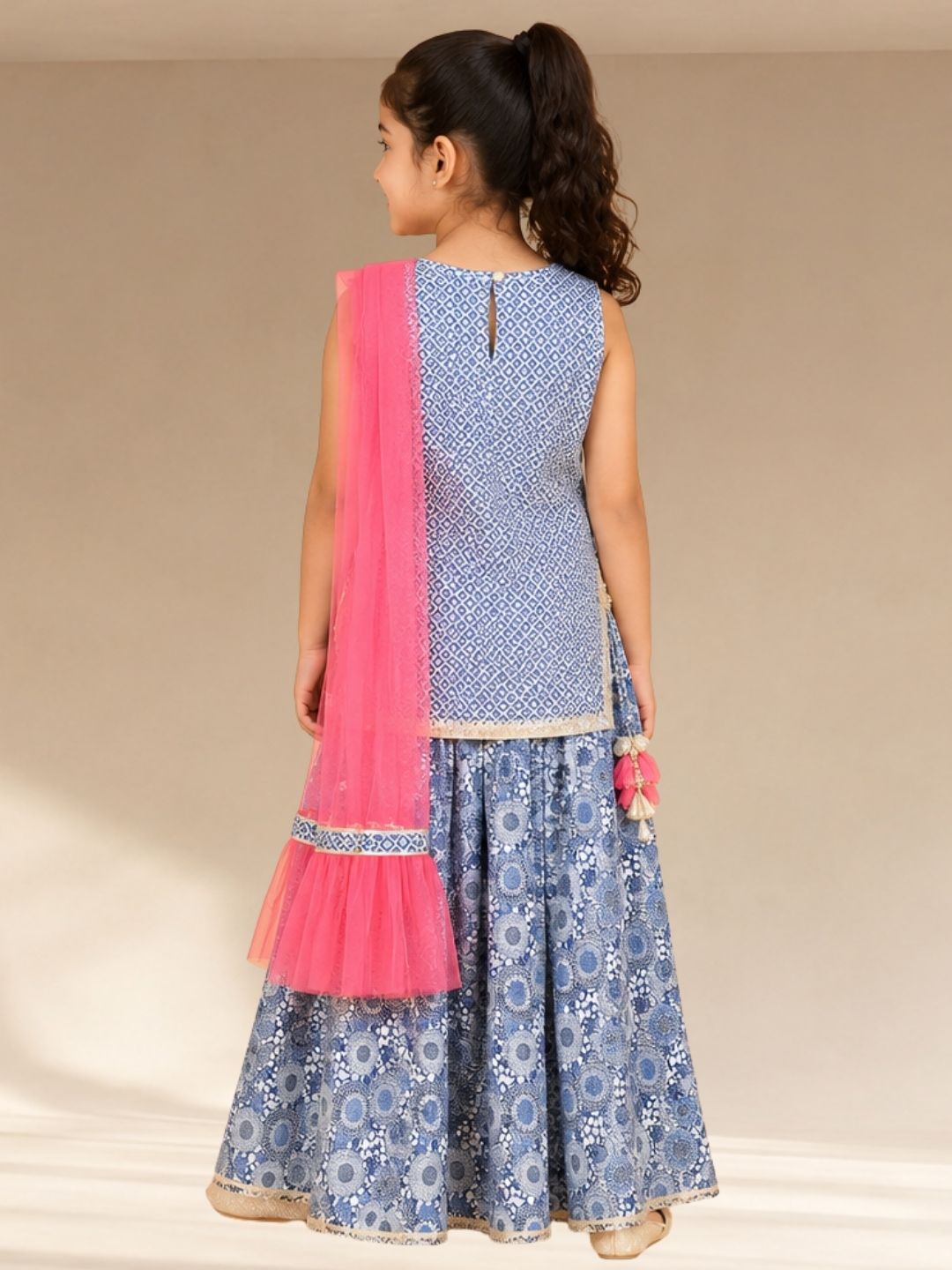 Lil Drama Girls Kurta Ghaghra with dupatta set