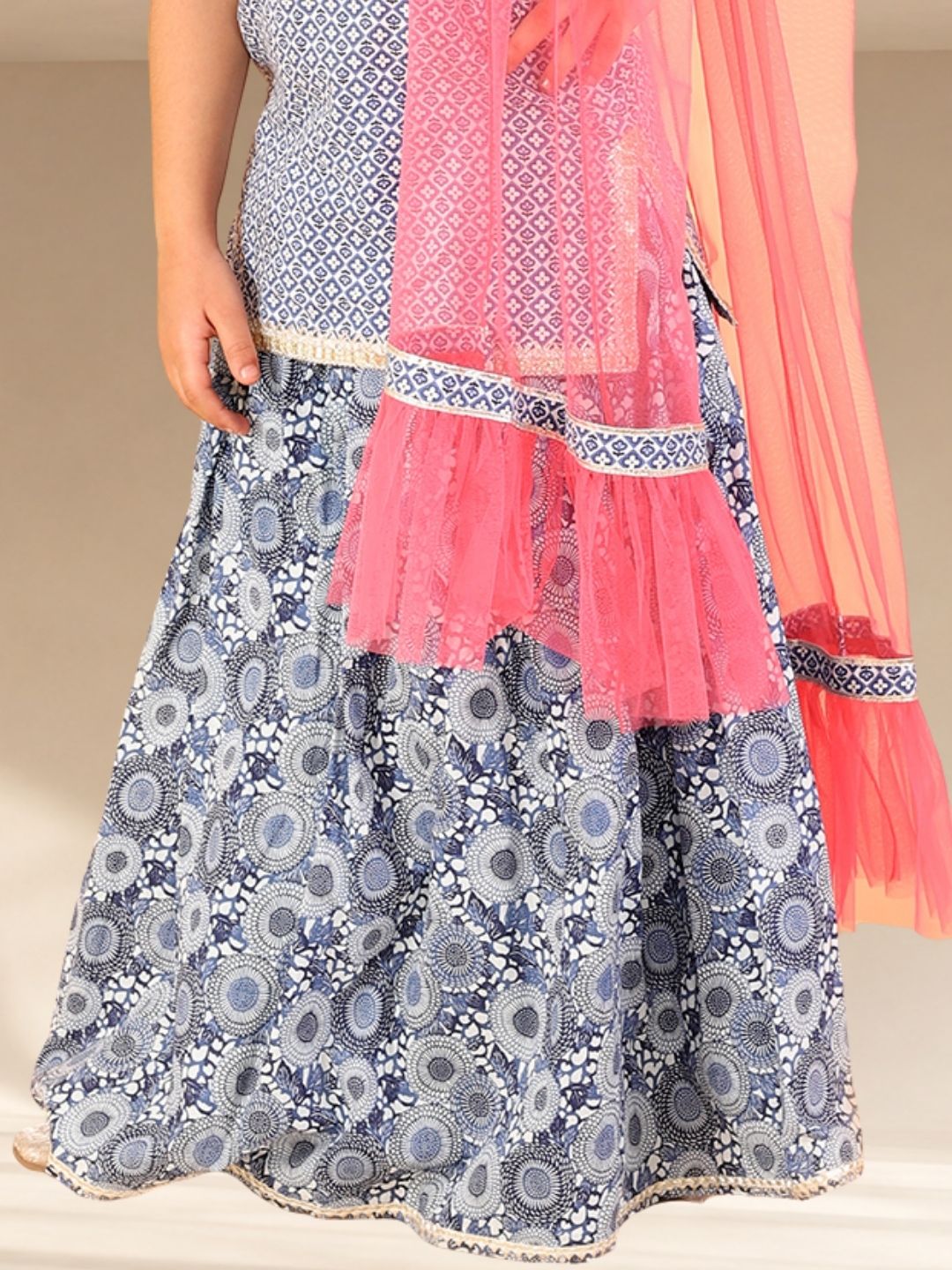 Lil Drama Girls Kurta Ghaghra with dupatta set