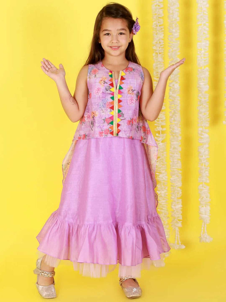 Girls Maxi with embroidered Cape
