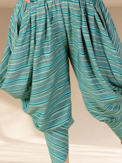Lil Drama Girls Top with Dhoti set