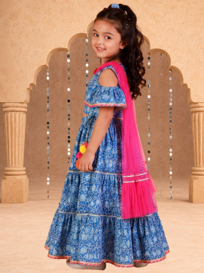 Lil Drama Girls Choli Ghaghra with dupatta  set