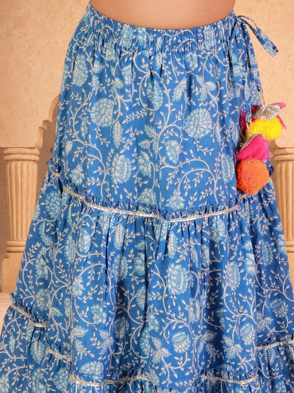 Lil Drama Girls Choli Ghaghra with dupatta  set