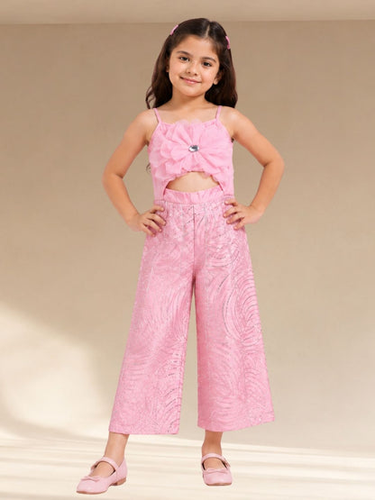 Bollywood Tadka Pink Jumpsuit for Girls