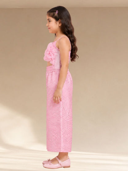 Bollywood Tadka Pink Jumpsuit for Girls