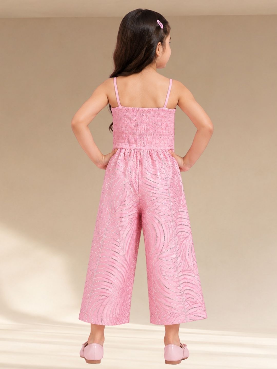 Bollywood Tadka Pink Jumpsuit for Girls