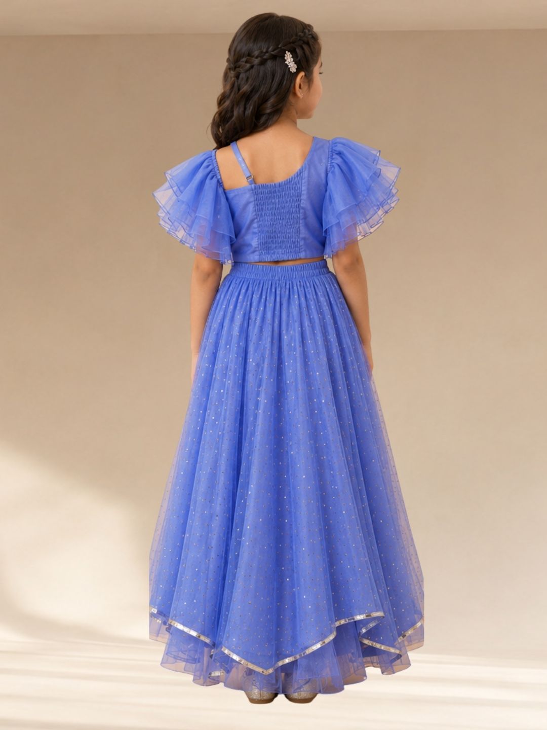 Bollywood Tadka Blue Ghagra Choli set for Girls