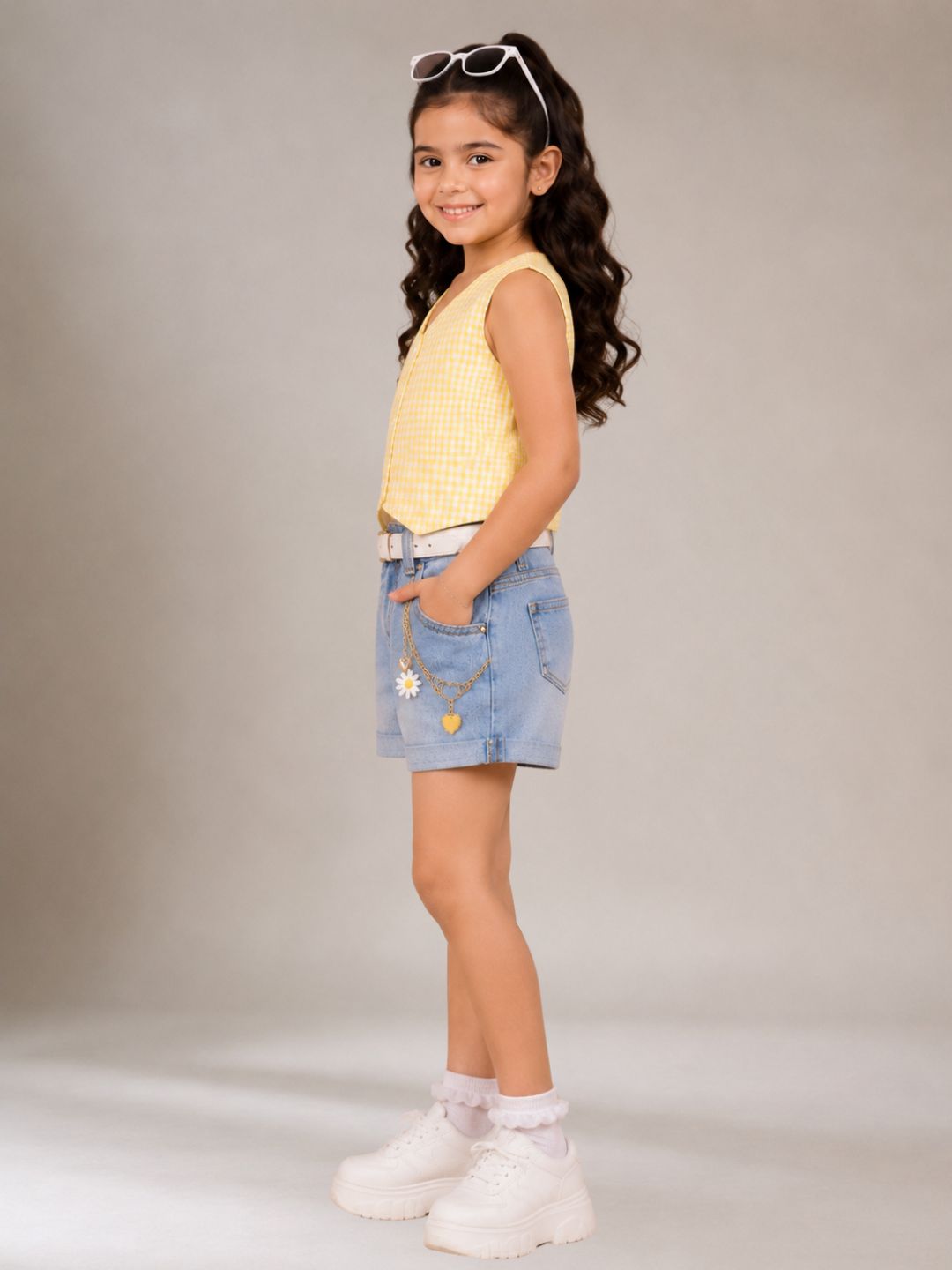 Citrus Crush Girls Yellow Cotton Top