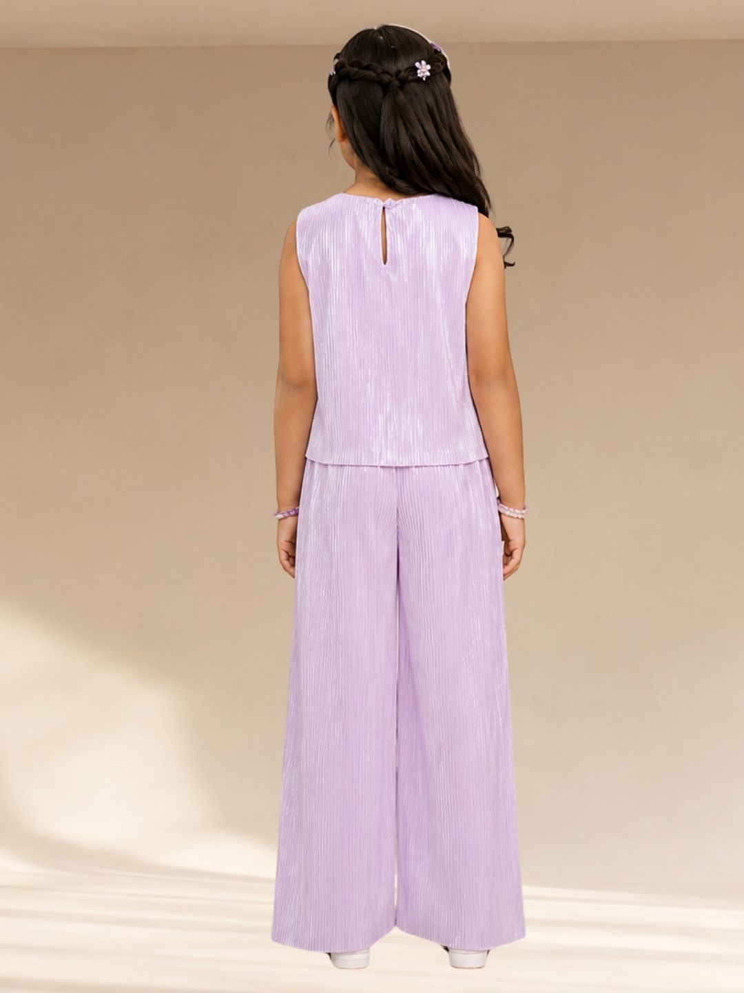 Glam Up Girls Pink Party Top and Pant Set