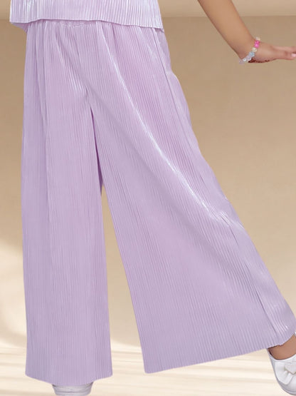 Glam Up Girls Pink Party Top and Pant Set