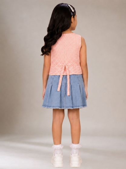 Citrus Crush Girls Orange Cotton Top