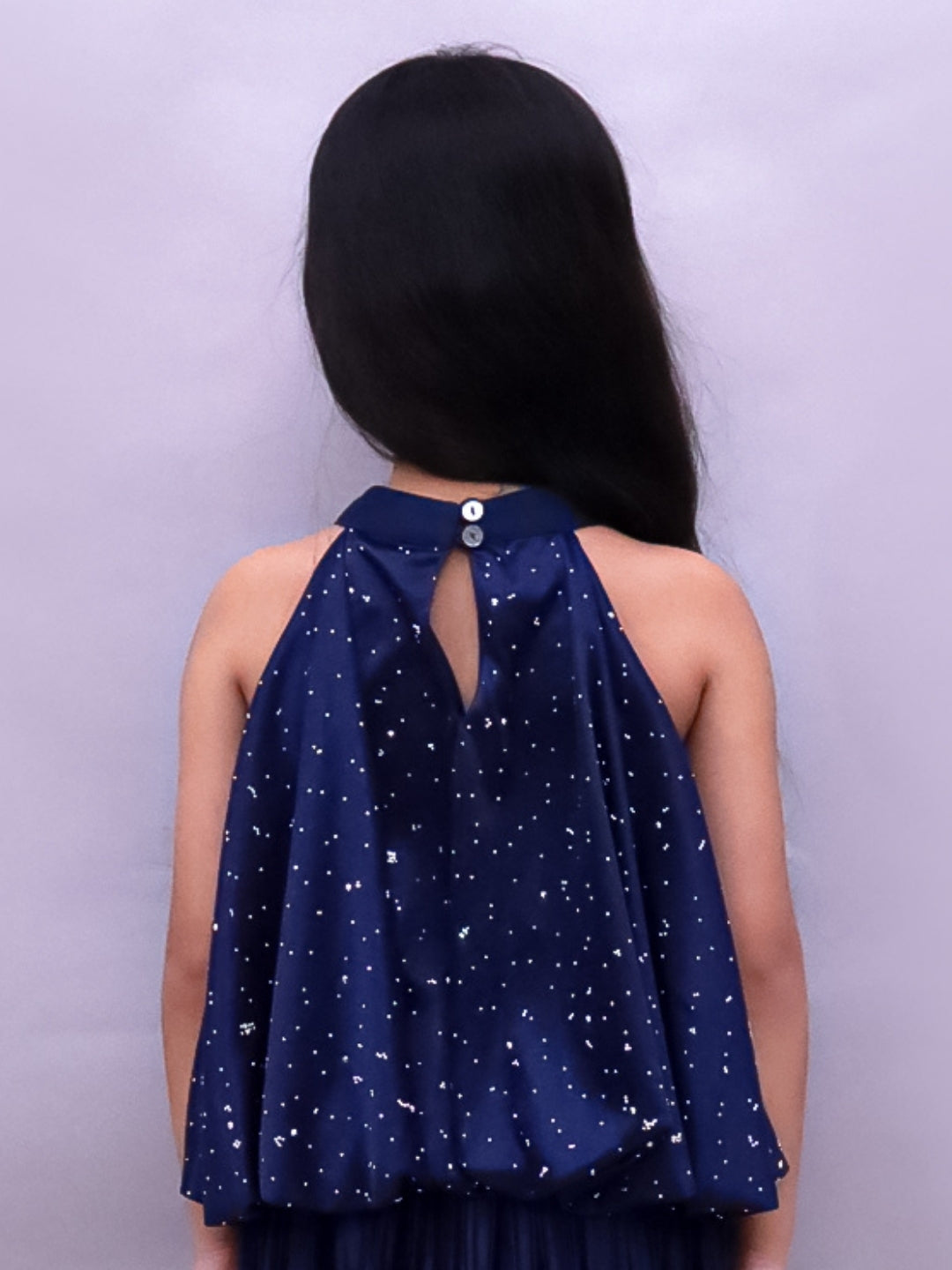 Glam Up Girls Party Navy Blue Balloon Top