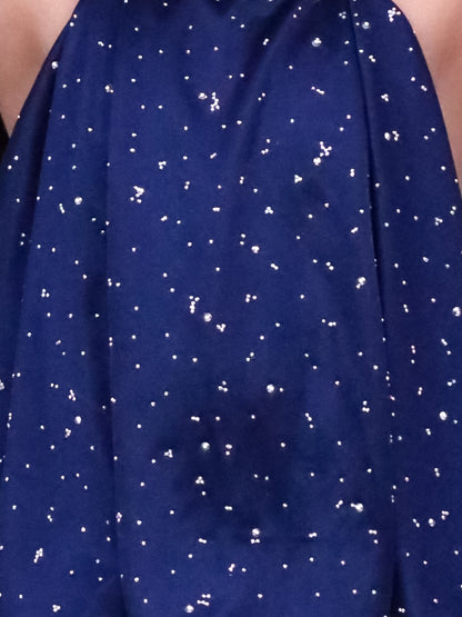 Glam Up Girls Party Navy Blue Balloon Top