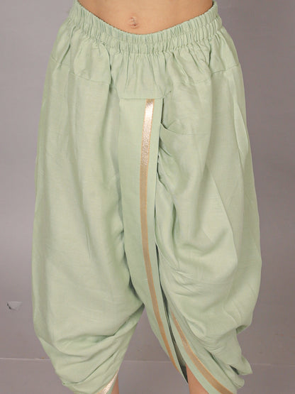 Fusion Fair Boys Green Kurta with  Dhoti