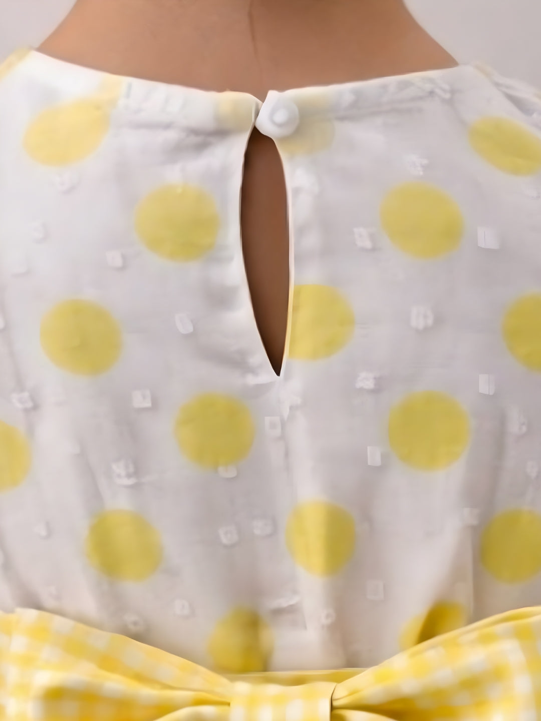 Citrus Crush Girls Yellow Cotton Dress